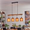 Soungou Lámpara Colgante Crudo, Negro, 4 luces