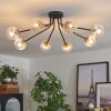 Chehalis Lámpara de Techo - Cristal 10 cm dorado, Negro, 8 luces