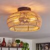 Brandala Lámpara de Techo 30 cm Negro, 2 luces
