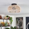Brandala Lámpara de Techo 30 cm Negro, 2 luces