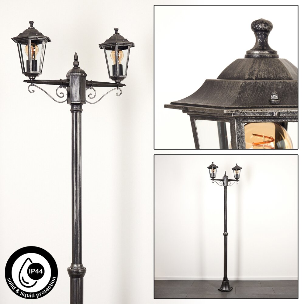 Loria Candelabro Negro, Plata, 2 luces main product photo