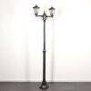 Loria Candelabro Negro, Plata, 2 luces