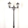 Loria Candelabro Negro, Plata, 2 luces