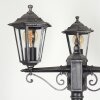 Loria Candelabro Negro, Plata, 3 luces