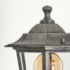 Loria Candelabro Negro, Plata, 3 luces