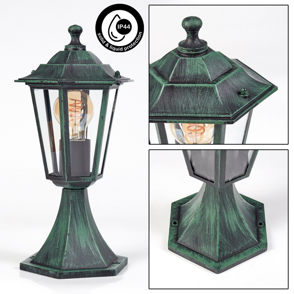 Loria Poste de Jardín Verde, Negro, 1 luz main product photo