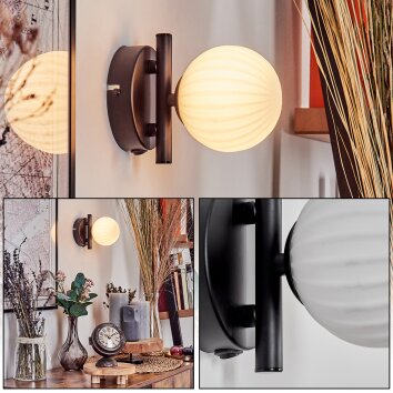 Chehalis Aplique - Cristal 10 cm Blanca, 1 luz