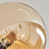 Chehalis Lámpara de Techo - Szkło 10 cm, 12 cm, 15 cm dorado, Negro, 6 luces