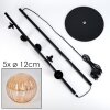 Remaisnil Lámpara de Pie - Cristal 12 cm Colores ámbar, 5 luces