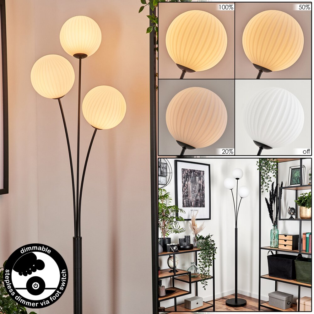Bernado Lámpara de Pie - Szkło 15 cm Blanca, 3 luces main product photo