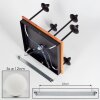 Chehalis Lámpara de Techo - Cristal 12 cm Crudo, Negro, 5 luces