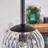 Chehalis Lámpara de Techo - Szkło 10 cm Crudo, Negro, 5 luces