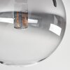 Chehalis Lámpara de Techo - Szkło 10 cm, 12 cm, 15 cm Transparente, Ahumado, 10 luces