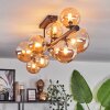 Chehalis Lámpara de Techo - Szkło 10 cm, 12 cm, 15 cm Colores ámbar, 10 luces