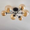 Chehalis Lámpara de Techo - Szkło 12 cm, 15 cm Colores ámbar, 6 luces