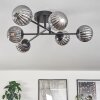 Chehalis Lámpara de Techo - Szkło 10 cm Ahumado, 6 luces