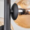Chehalis Lámpara de Techo - Szkło 10 cm Colores ámbar, Transparente, 8 luces