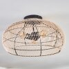 Brandala Lámpara de Techo 50 cm Negro, 3 luces