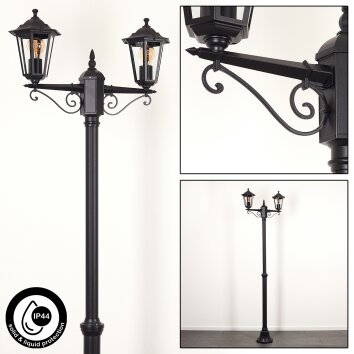 Loria Candelabro Negro, 2 luces