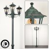 Loria Candelabro Verde, Negro, 3 luces