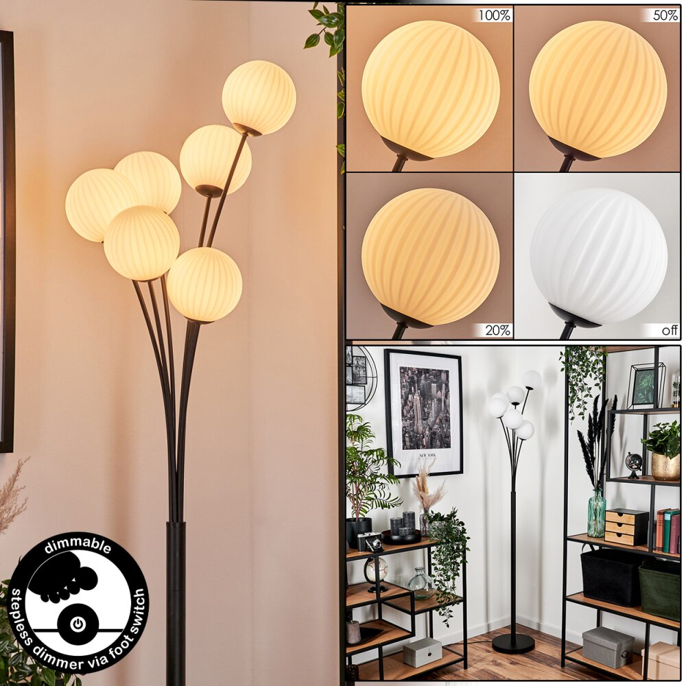 Bernado Lámpara de Pie - Szkło 12 cm Blanca, 6 luces main product photo