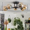 Chehalis Lámpara de Techo - Cristal 10 cm Colores ámbar, 6 luces