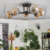 Chehalis Lámpara de Techo - Cristal 10 cm Colores ámbar, 6 luces