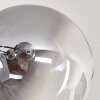 Chehalis Lámpara de Techo - Szkło 15 cm Negro, 8 luces