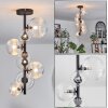 Chehalis Lámpara de Techo - Cristal 10 cm, 12 cm, 15 cm Transparente, 8 luces