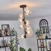 Chehalis Lámpara de Techo - Cristal 10 cm, 12 cm, 15 cm Transparente, 8 luces
