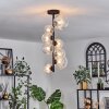 Chehalis Lámpara de Techo - Cristal 10 cm, 12 cm, 15 cm Transparente, 8 luces