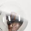 Bernado Lámpara de Pie - Szkło 10 cm Transparente, Ahumado, 3 luces