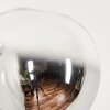 Bernado Lámpara de Pie - Szkło 12 cm Transparente, Ahumado, 3 luces