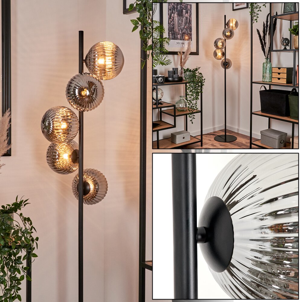 Remaisnil Lámpara de Pie - Szkło 15 cm Ahumado, 5 luces main product photo