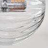 Chehalis Lámpara de Techo - Cristal 10 cm Transparente, 8 luces