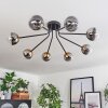 Chehalis Lámpara de Techo - Cristal 10 cm dorado, Negro, 8 luces