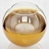 Pantalla de lámpara de cristal Koyoto Recambio de cristal 30 cm dorado, Transparente