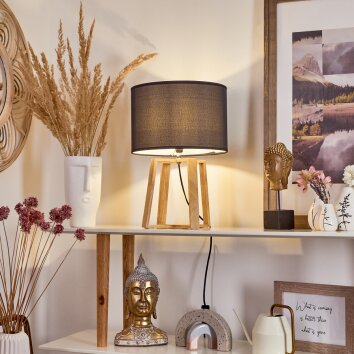 Leukerbad Lámpara de mesa Crudo, 1 luz