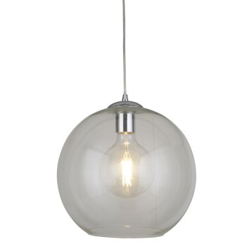 Lámpara Colgante Searchlight BALLS Cromo, Transparente, claro, 1 luz