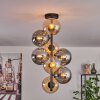 Gastor Lámpara de Techo - Cristal 15 cm Colores ámbar, Ahumado, 8 luces