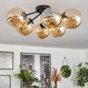 Chehalis Lámpara de Techo - Szkło 15 cm Colores ámbar, 6 luces