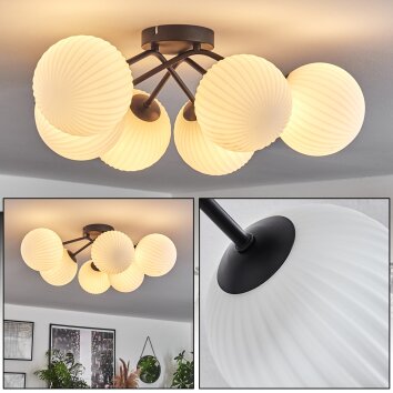 Chehalis Lámpara de Techo - Cristal 15 cm Blanca, 6 luces