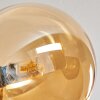 Chehalis Lámpara de Techo - Szkło 12 cm, 15 cm dorado, Negro, 6 luces