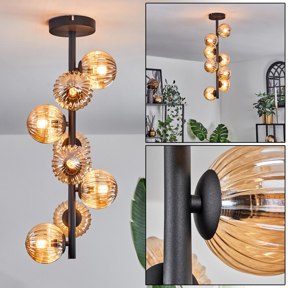 Chehalis Lámpara de Techo - Szkło 10 cm Colores ámbar, 8 luces main product photo