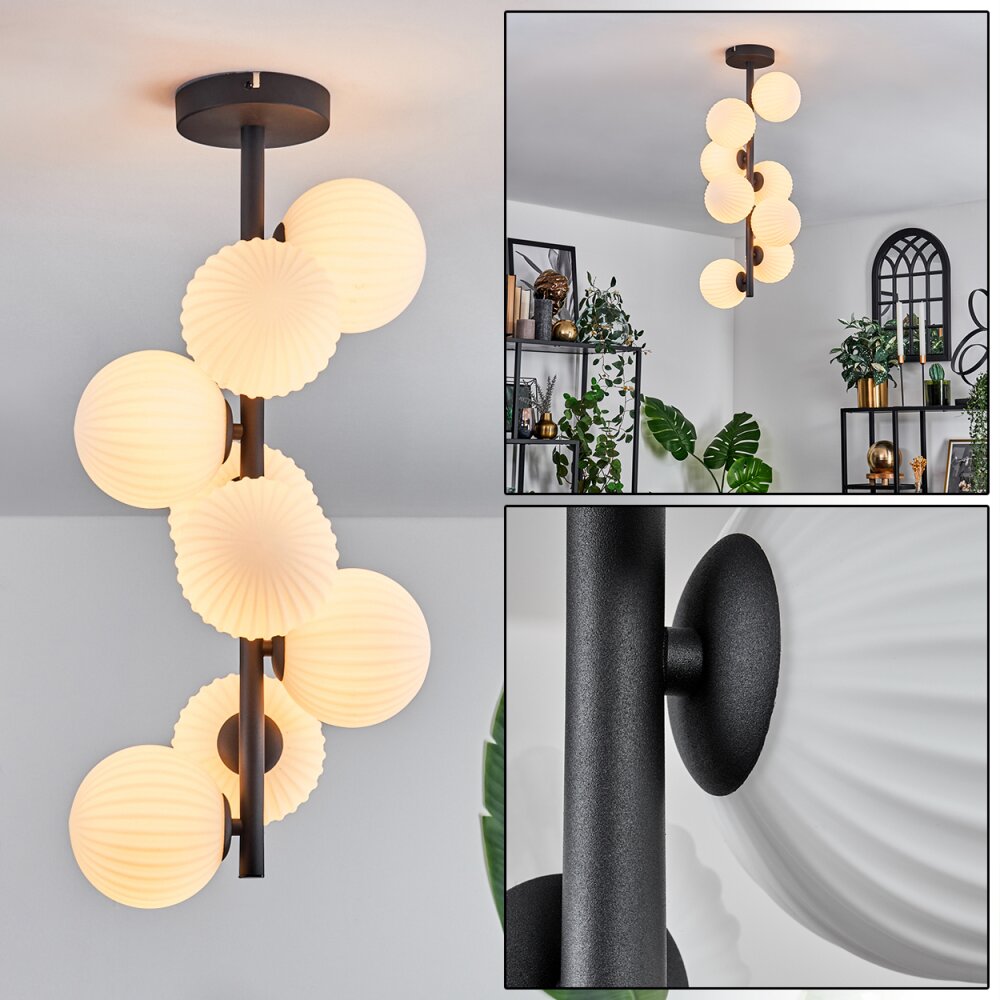 Chehalis Lámpara de Techo - Szkło 12 cm Blanca, 8 luces main product photo