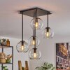 Koyoto Lámpara de Techo - Cristal 15 cm Transparente, 5 luces