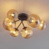 Chehalis Lámpara de Techo - Cristal 12 cm, 15cm Ahumado, 6 luces