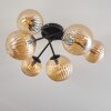 Chehalis Lámpara de Techo - Cristal 12 cm, 15cm Ahumado, 6 luces