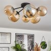 Chehalis Lámpara de Techo - Cristal 12 cm, 15cm Ahumado, 6 luces