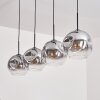 Ripoll Lámpara Colgante - Szkło 25 cm Transparente, Ahumado, 4 luces